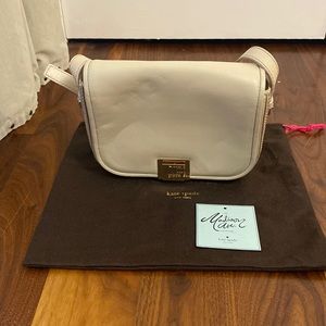 Kate Spade New York Madison Ave Tolland Cloverdale Drive satchel in grey leather
